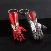 Load image into Gallery viewer, Avengers Iron Man Infinity Gauntlet Metal Keychain Thanos Infinite Power Gloves llaveros For Men Movie Fans Souvenir Jewelry