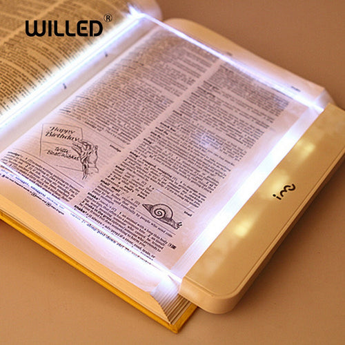 Book Light Flat LED Panel Reading Lamp Car Travel Plate Lights Magic Night Vision Lamp Protect Eyes Portable Dropshipping