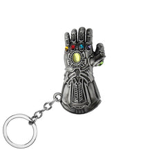 Load image into Gallery viewer, Avengers Iron Man Infinity Gauntlet Metal Keychain Thanos Infinite Power Gloves llaveros For Men Movie Fans Souvenir Jewelry