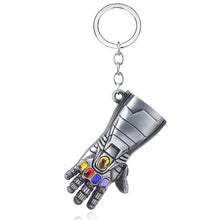 Load image into Gallery viewer, Avengers Iron Man Infinity Gauntlet Metal Keychain Thanos Infinite Power Gloves llaveros For Men Movie Fans Souvenir Jewelry