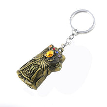 Load image into Gallery viewer, Avengers Iron Man Infinity Gauntlet Metal Keychain Thanos Infinite Power Gloves llaveros For Men Movie Fans Souvenir Jewelry