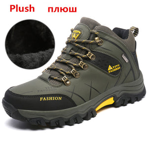 MIXIDELAI Men Boots Winter With Plush Warm Snow Boots Casual Men Winter Boots Work Shoes Men Footwear Fashion Ankle Boots 39-47