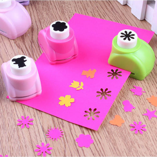Kids Toys DIY Printing Punch Craft Cutter Paper Cut Handmade Scrapbook Punch Cutter Tools Drawing Toys For Children