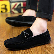 Load image into Gallery viewer, UPUPER Spring Summer NEW Men&#39;s Loafers Comfortable Flat Casual Shoes Men Breathable Slip-On Soft Leather Driving Shoes Moccasins